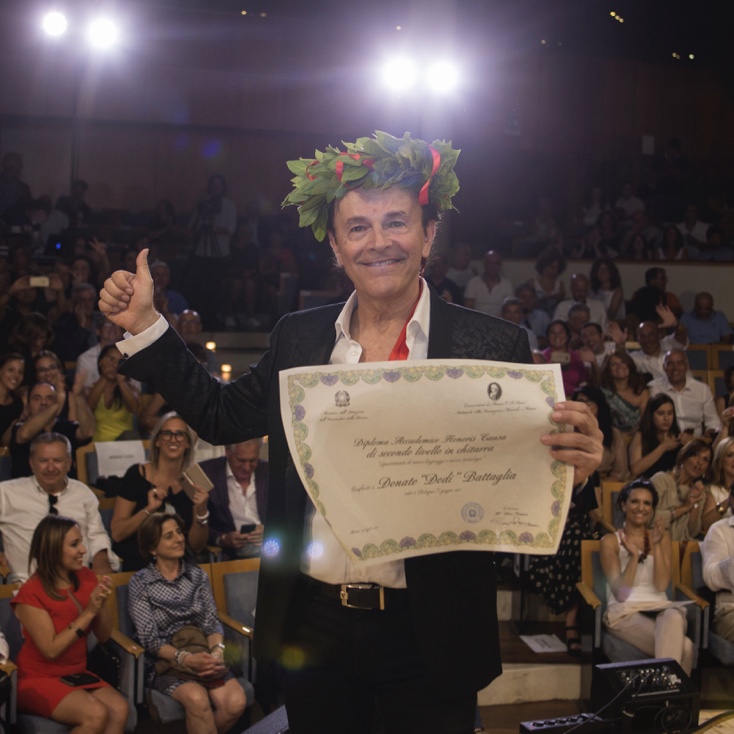 Dodi Battaglia, diploma honoris causa al Conservatorio di Matera 