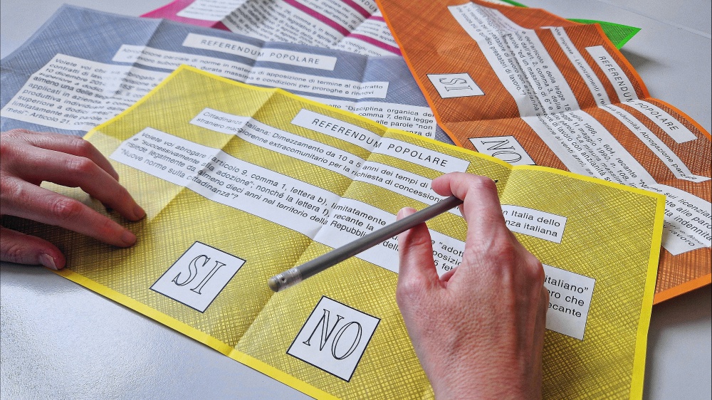 Referendum 8-9 giugno: per cosa si vota?